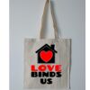 Budget Calico Tote Bag Thumbnail